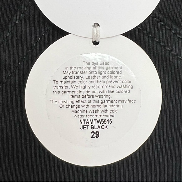 Joe’s Jeans Chevron Ankle Skinny Size 29/8 Jet Black Moto Biker So Soft New NWT - Picture 8 of 11